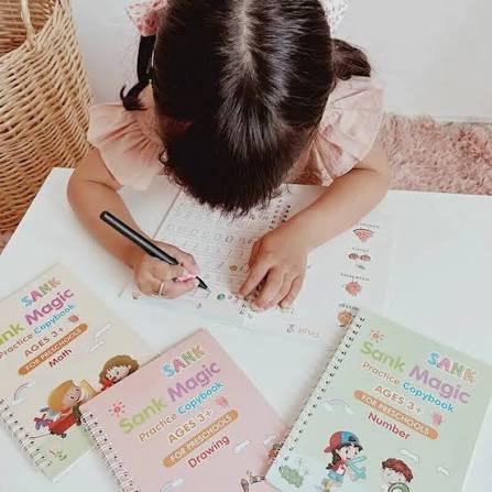 🖊️ SET CUADERNOS CALIGRAFÍA - MAGIC BOOK 📔 1 Libro de División de Regalo!❤️🔥