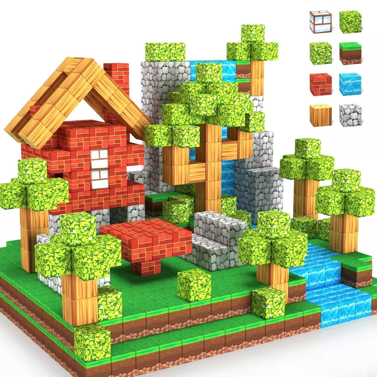 🧠 CREABLOX - CUBOS MAGNETICOS DE CONSTRUCCION 75 PCS 🏗️