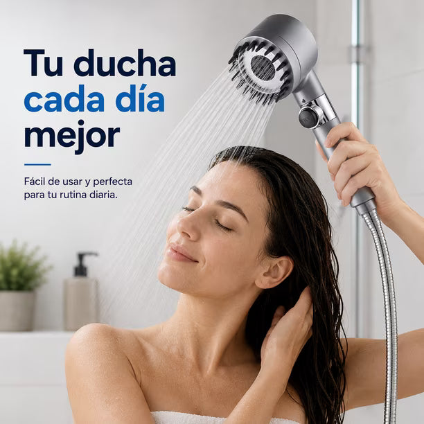 AQUAPRESS 💧 CABEZAL PREMIUM AJUSTABLE🚿 !16% OFF SOLO POR HOY! 🔥
