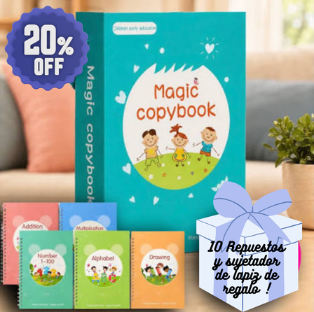 🖊️ SET CUADERNOS CALIGRAFÍA - MAGIC BOOK 📔 1 Libro de División de Regalo!❤️‍🔥